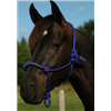 Navaho Knotted Rope Halter – Dark & Light Blue