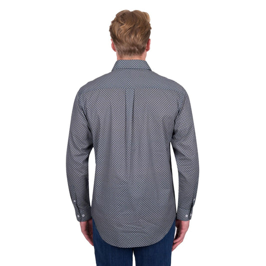 Hard Slog Men’s Tomson Half Placket Long Sleeve Shirt