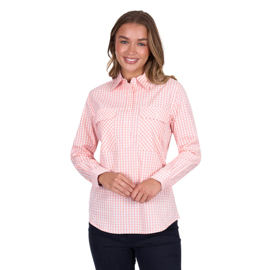 Hard Slog – Women’s Jen Half Placket Long Sleeve Shirt
