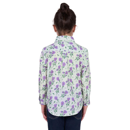 Hard Slog Kid’s Lynn Half Placket Long Sleeve Shirt