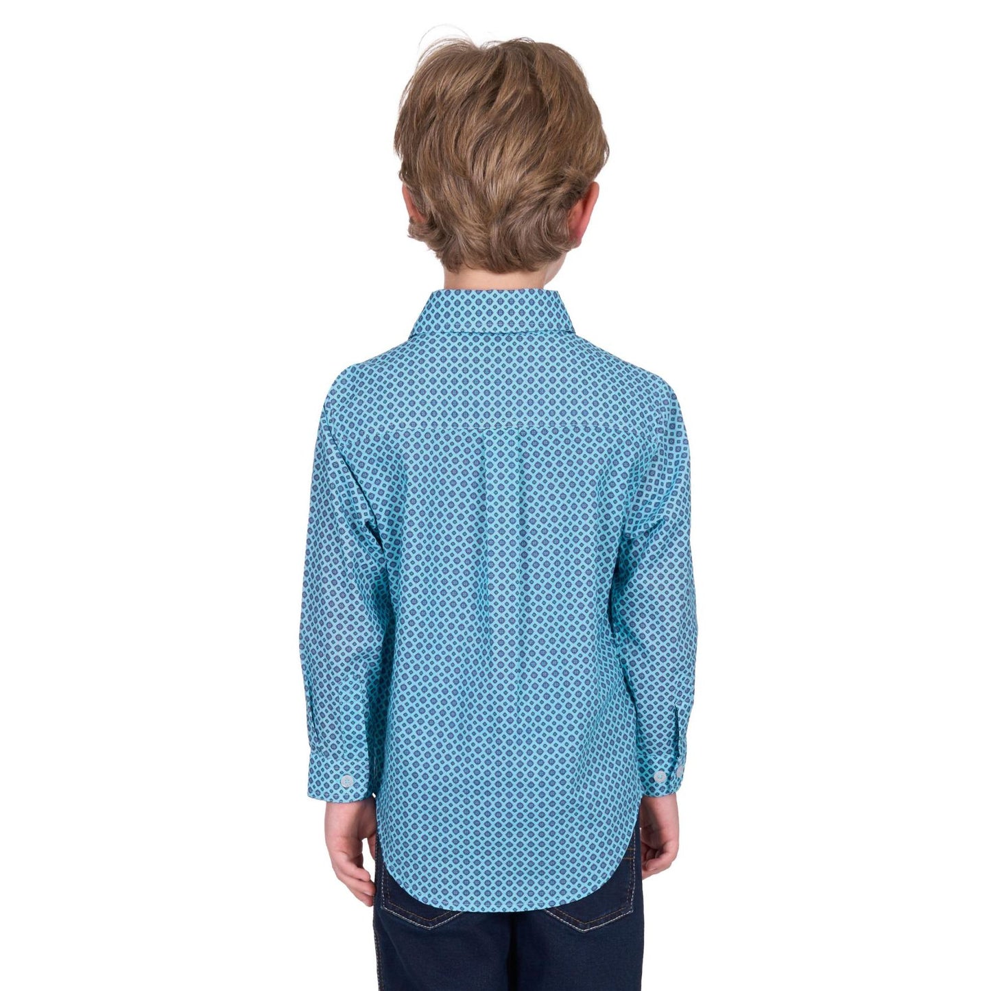Hard Slog Kid’s Lygon Half Placket Long Sleeve Shirt