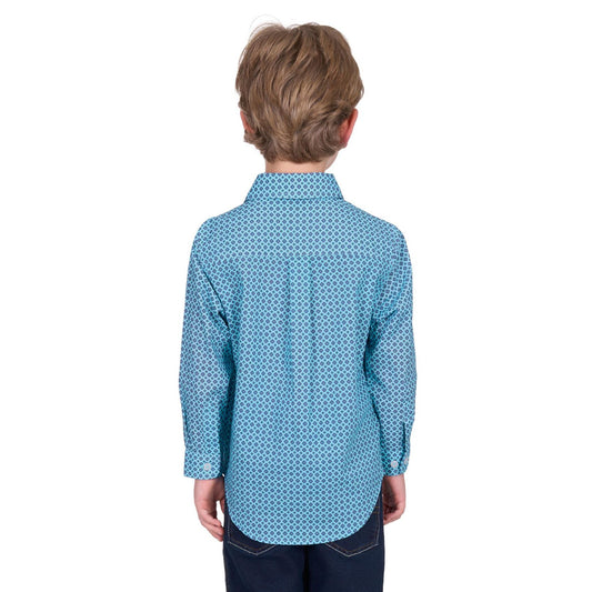Hard Slog Kid’s Lygon Half Placket Long Sleeve Shirt