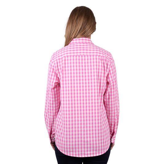 Hard Slog - Women’s Melly Full Placket Long Sleeve Shirt