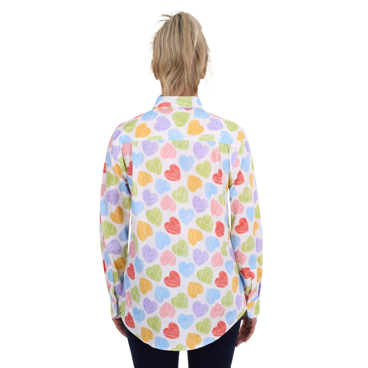 Hard Slog Women’s Polly Half Placket Long Sleeve Shirt