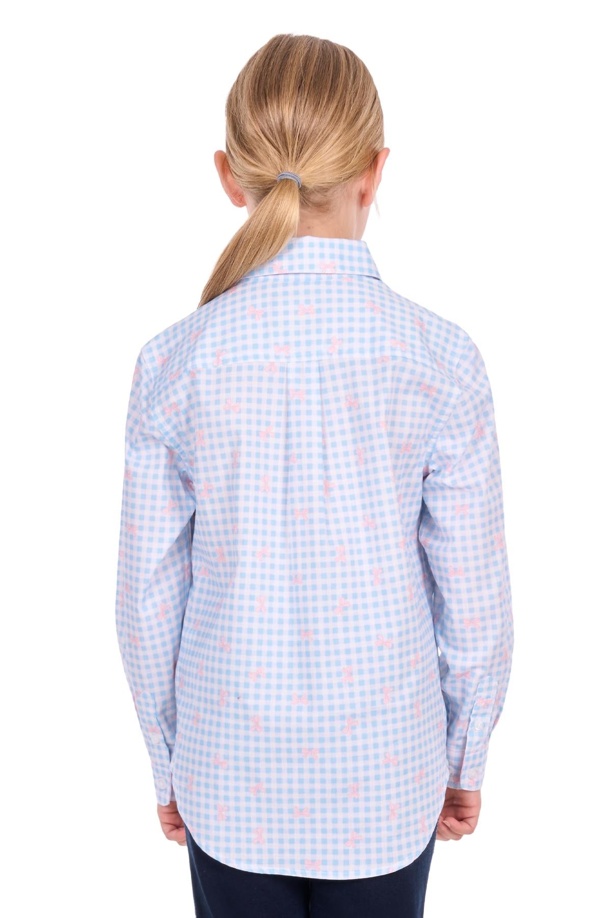 Hard Slog Kid’s Lillia Half Placket Long Sleeve Shirt