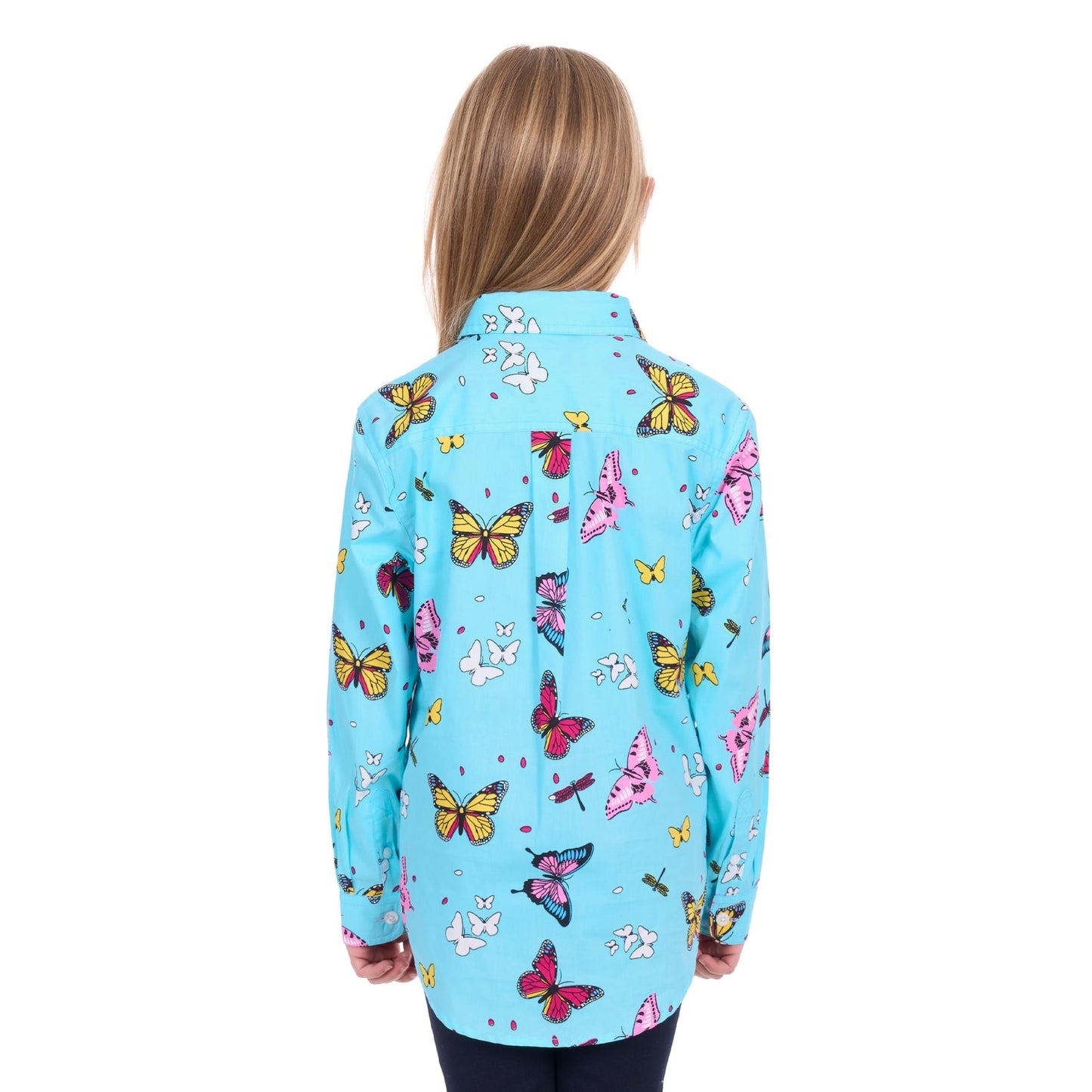 Hard Slog Kid’s Iva Half Placket Long Sleeve Shirt