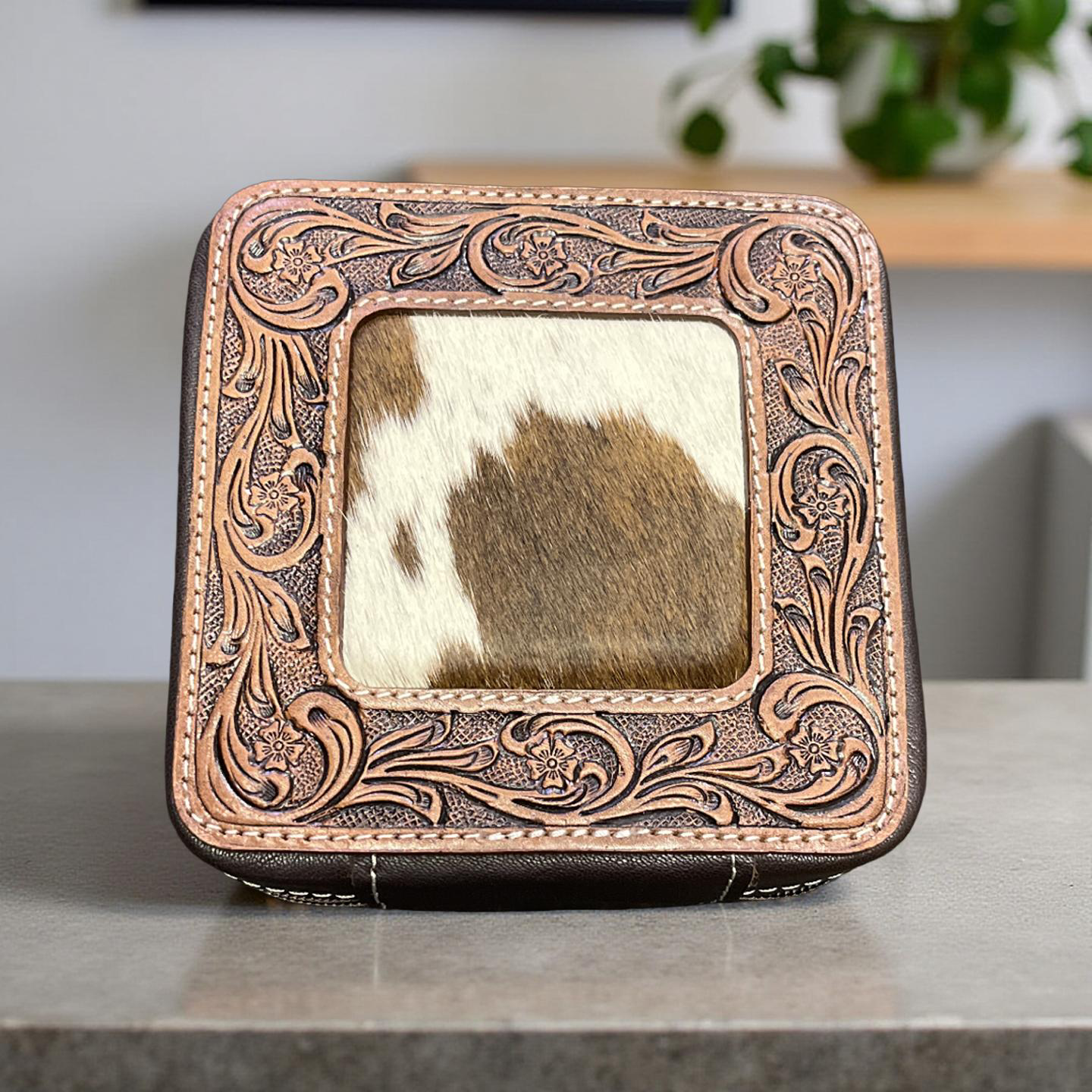 Tooling Cowhide Jewellery Box