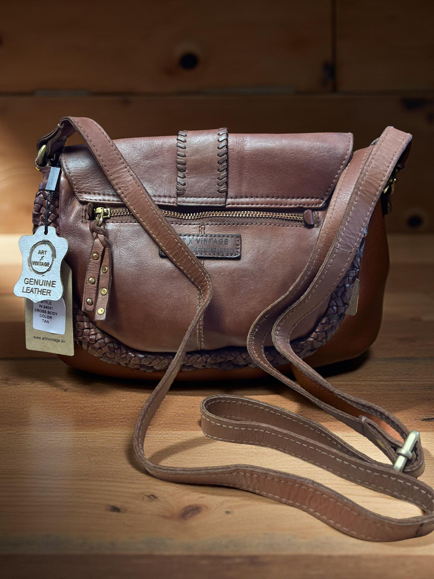 Art N Vintage Gabby Bag – Tan