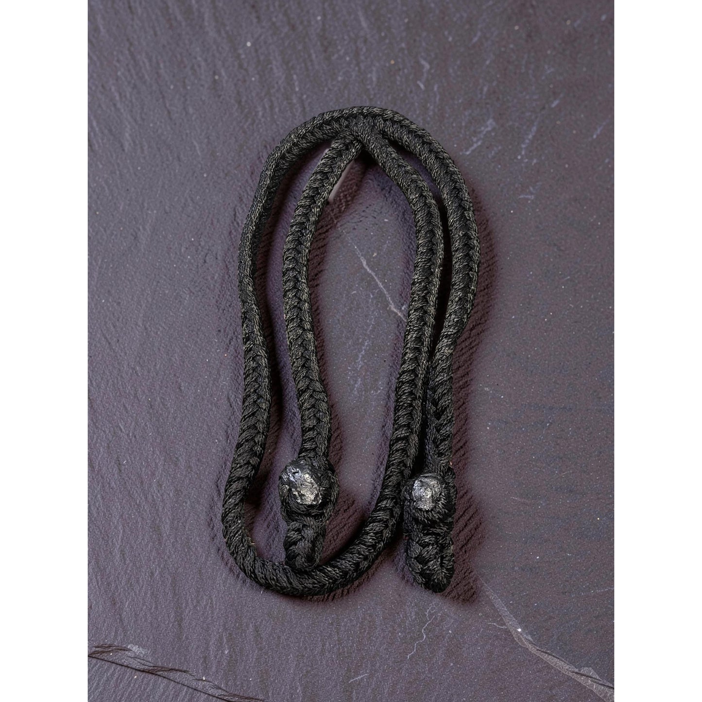 Blackie's Black Cotton Joined Reins 6-Plait All-in-One Rein