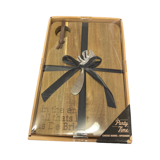 Cheese Board with Leaf Knife