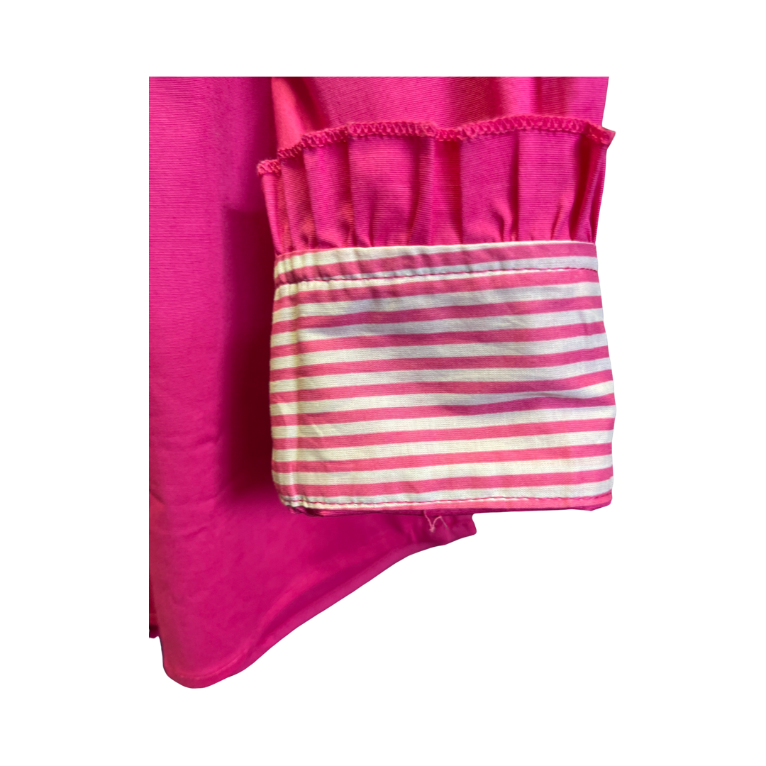 Outback - Pink Ruffled Front Shirt - LS