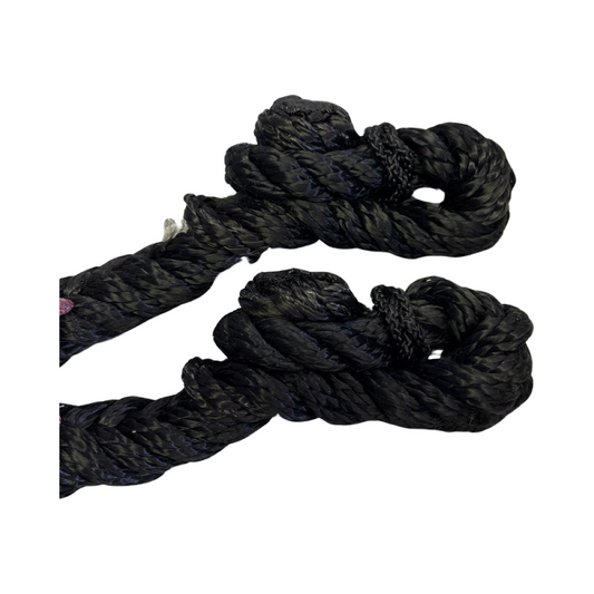 Blackie 9 Plait Black Cotton Reins