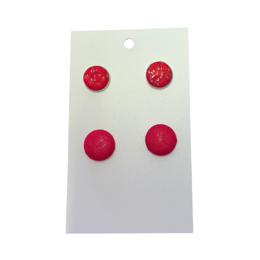 2pk Fabric Earrings