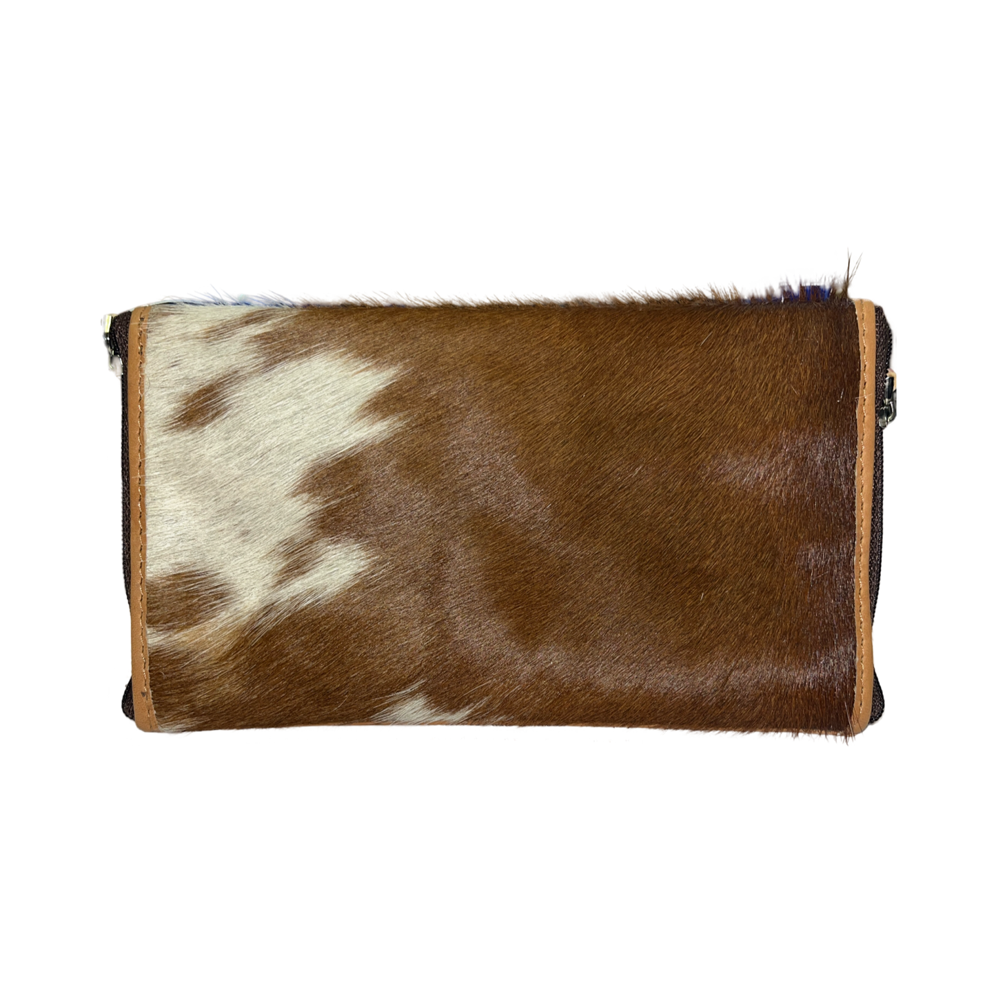 Cowhide Double Spectacle Case - Tan - SPEC010