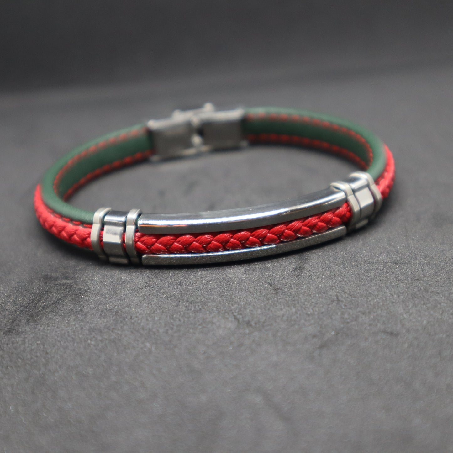 Men's Stitched and Plaited Bracelet
