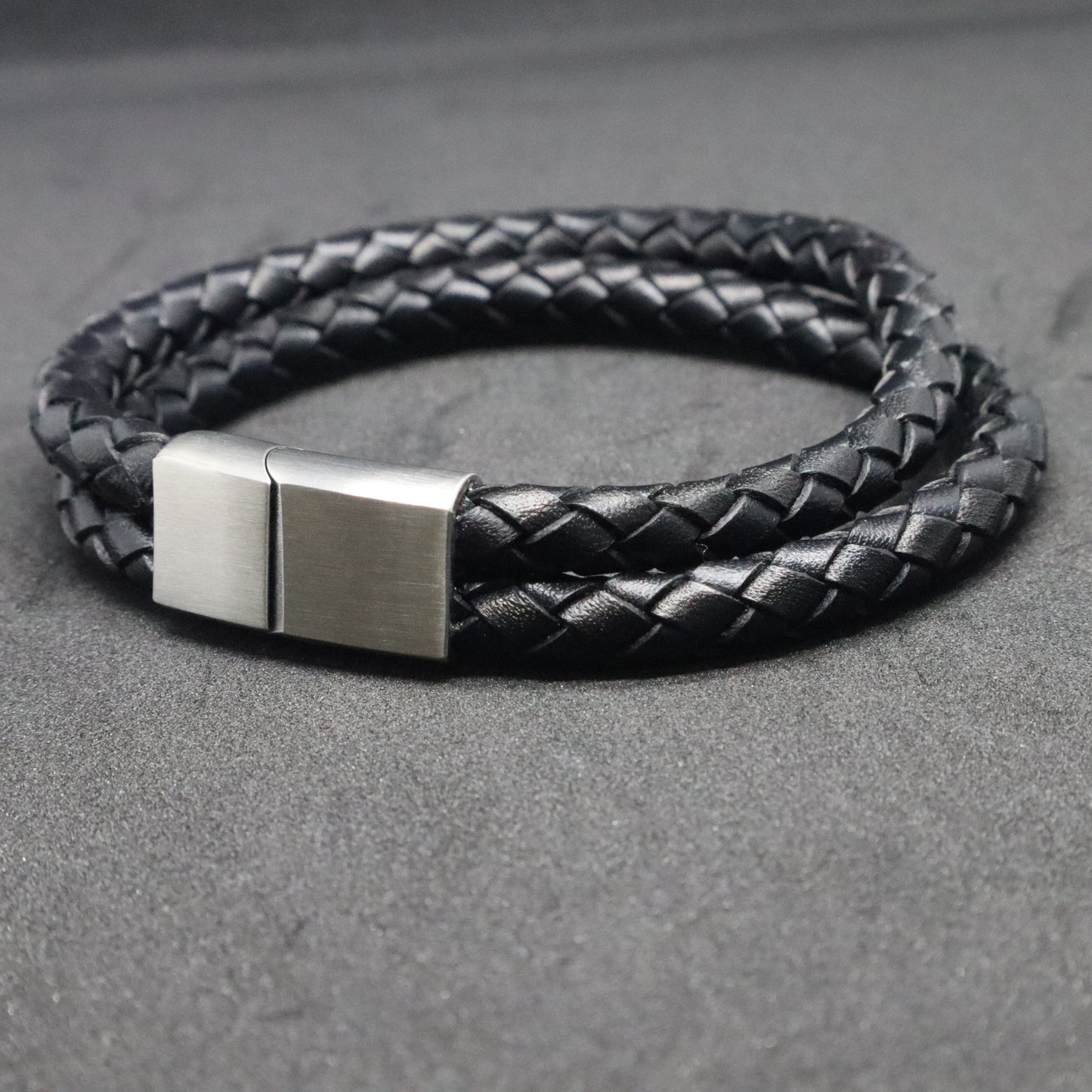 Men's Double Round Plaited Bracelet