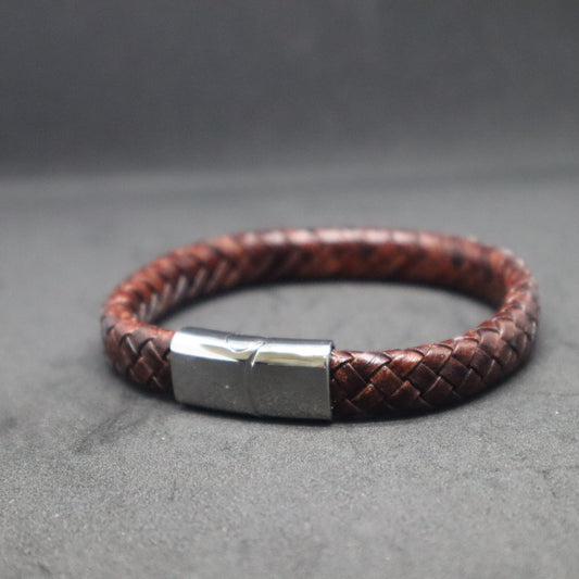 Men's Thick Flat Plaited Bracelet