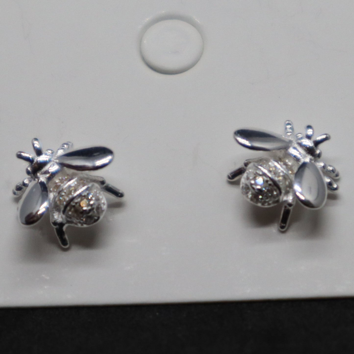 Bumble Bee Sterling Silver Stud Earring