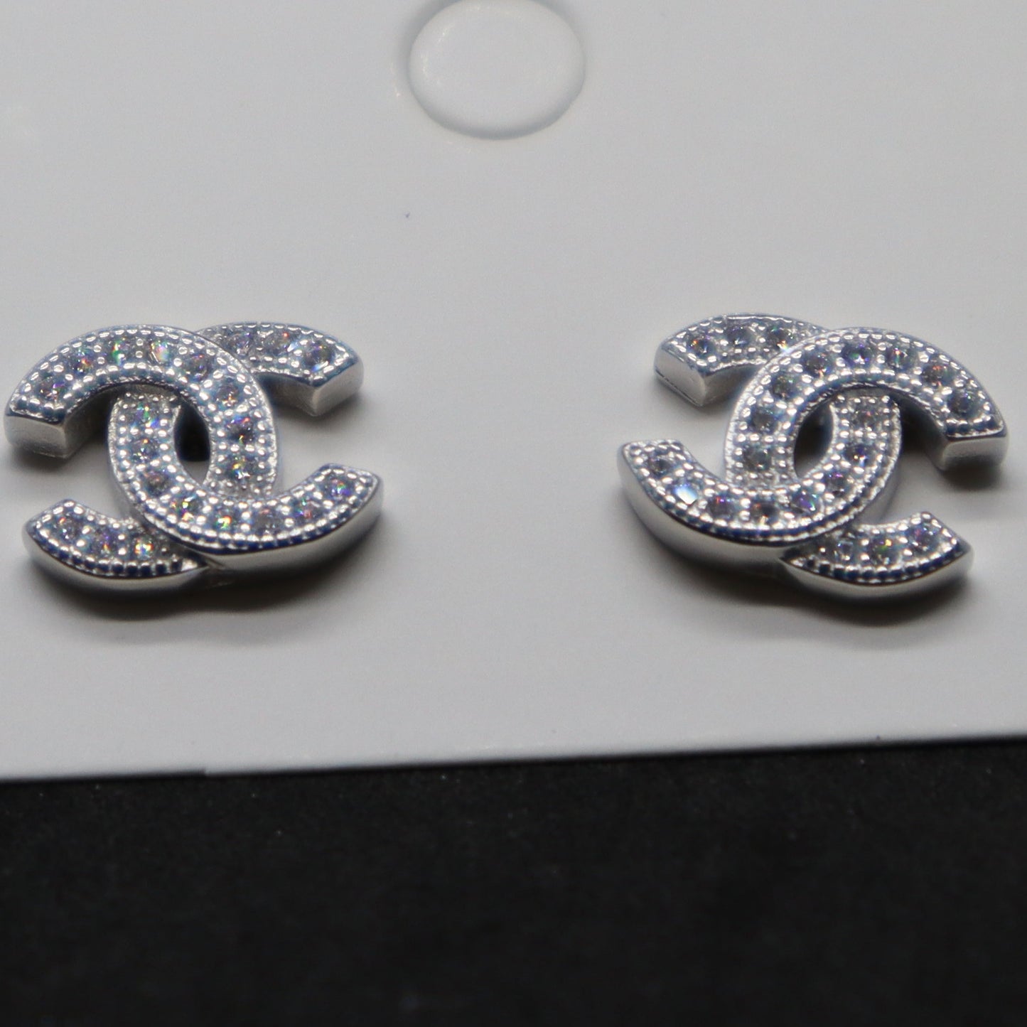 Double Horse Shoe Sterling Silver Stud