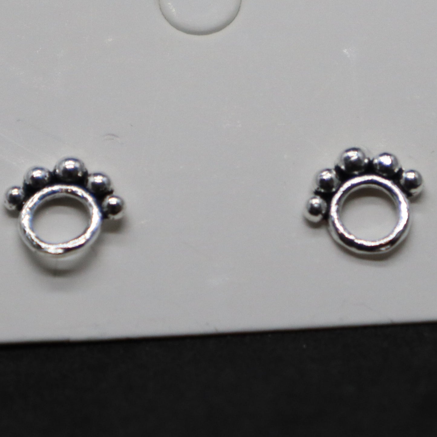 Puppy Foot Print Sterling Silver Stud Earring