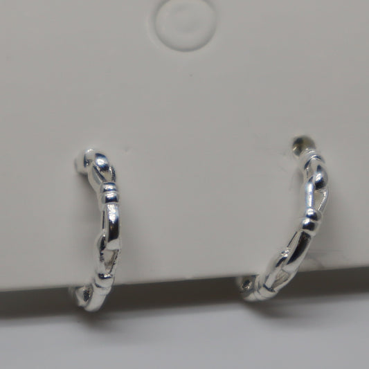 Sterling Silver Hoop Stud Earring