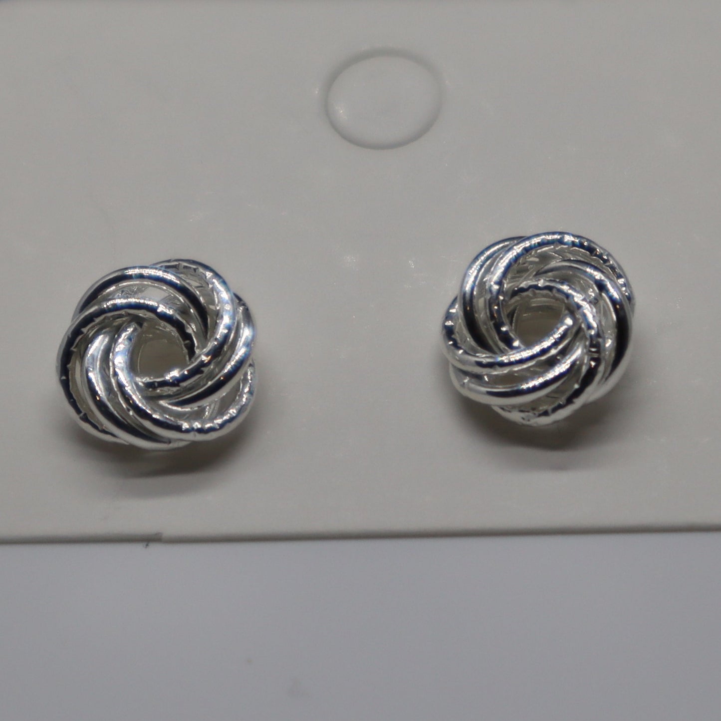 Small Knot Sterling Silver Stud Earring