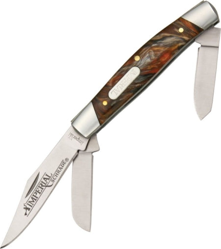 Schrade Imperial Medium Stockman – Amber Handle