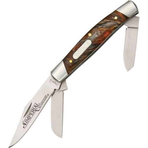 Schrade Imperial Medium Stockman – Amber Handle