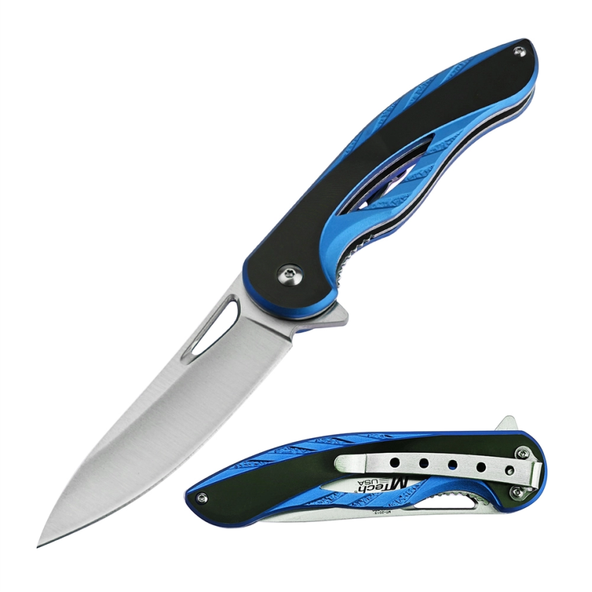 MTech Blue Folding Knife – Ball Bearing Pivot
