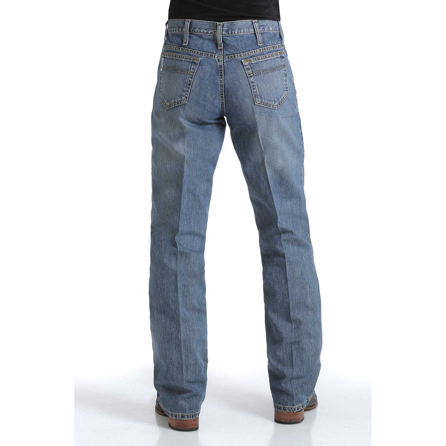 Cinch - 38" Leg Men’s White Label Relaxed Fit Jeans – Medium Stonewash
