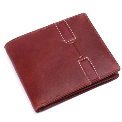 MS12 Genuine Cowhide Leather Men’s Slim Line Sport Wallet
