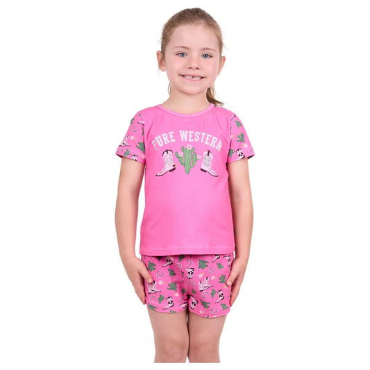 Pure Western - Girl's Cactus PJS
