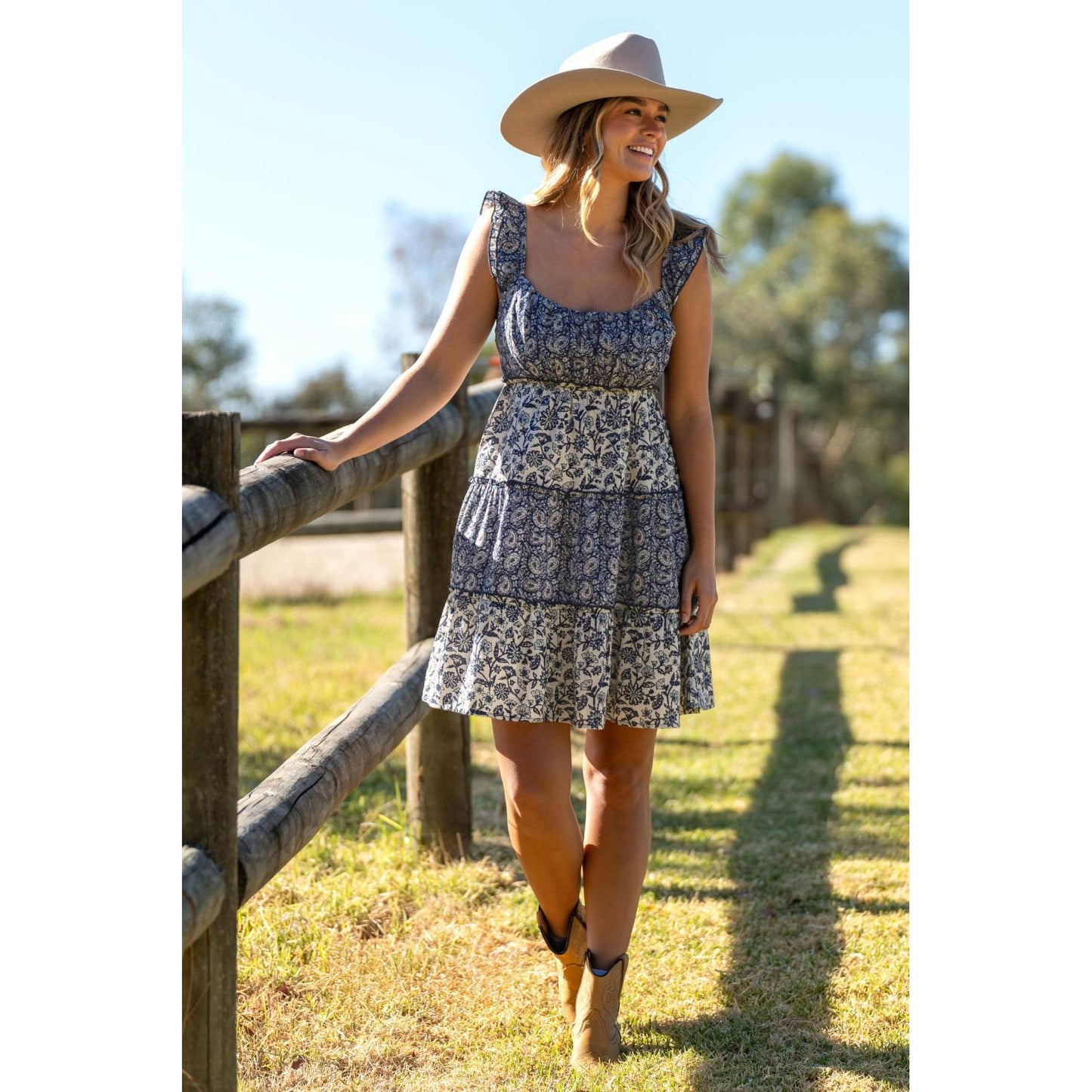 Pure Western Women’s Maisy Frill Strap Dress