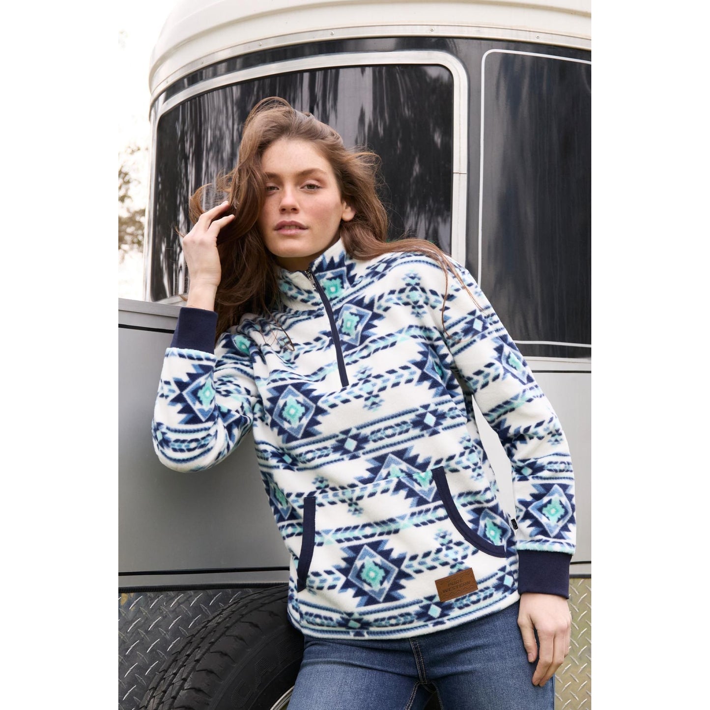 Pure Western Women’s Briana 1/4 Zip Polar Fleece Pullover