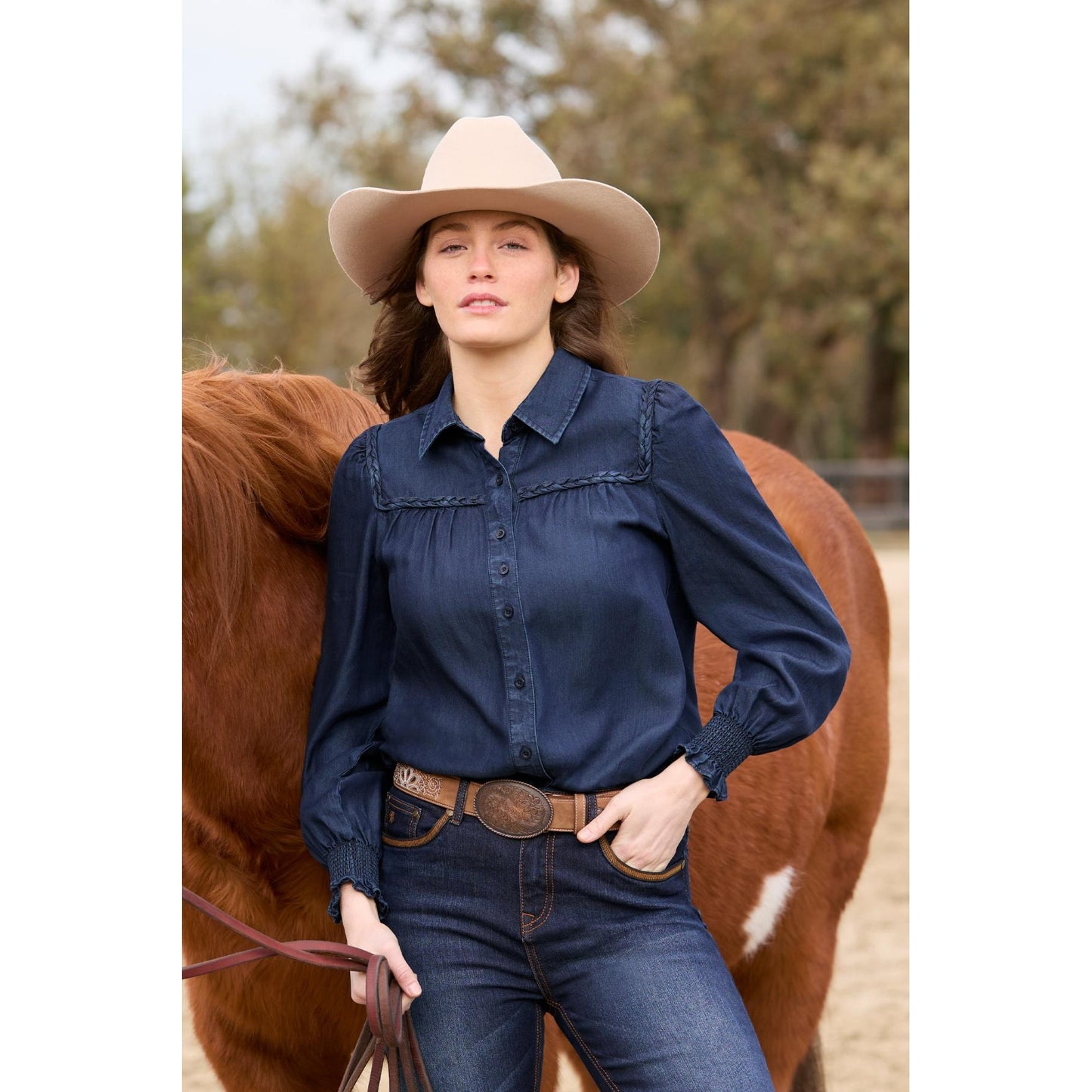 Pure Western Women’s Daniela Long Sleeve Blouse