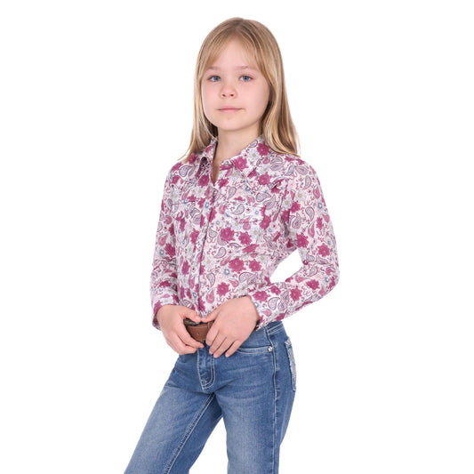 Pure Western Girl’s Marsha Western Long Sleeve Shirt