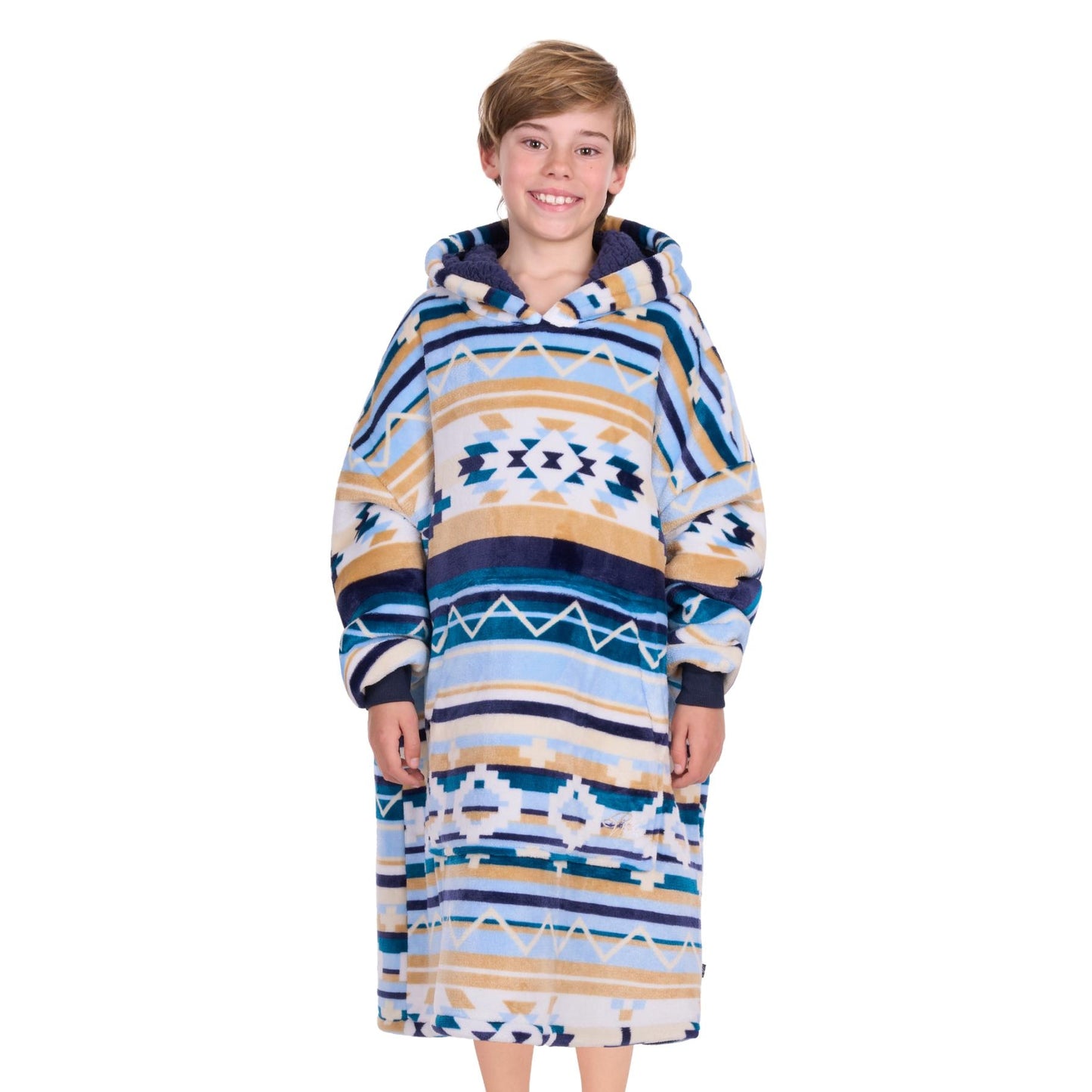 Pure Western Kid’s Aztec Print Snuggle Hoodie