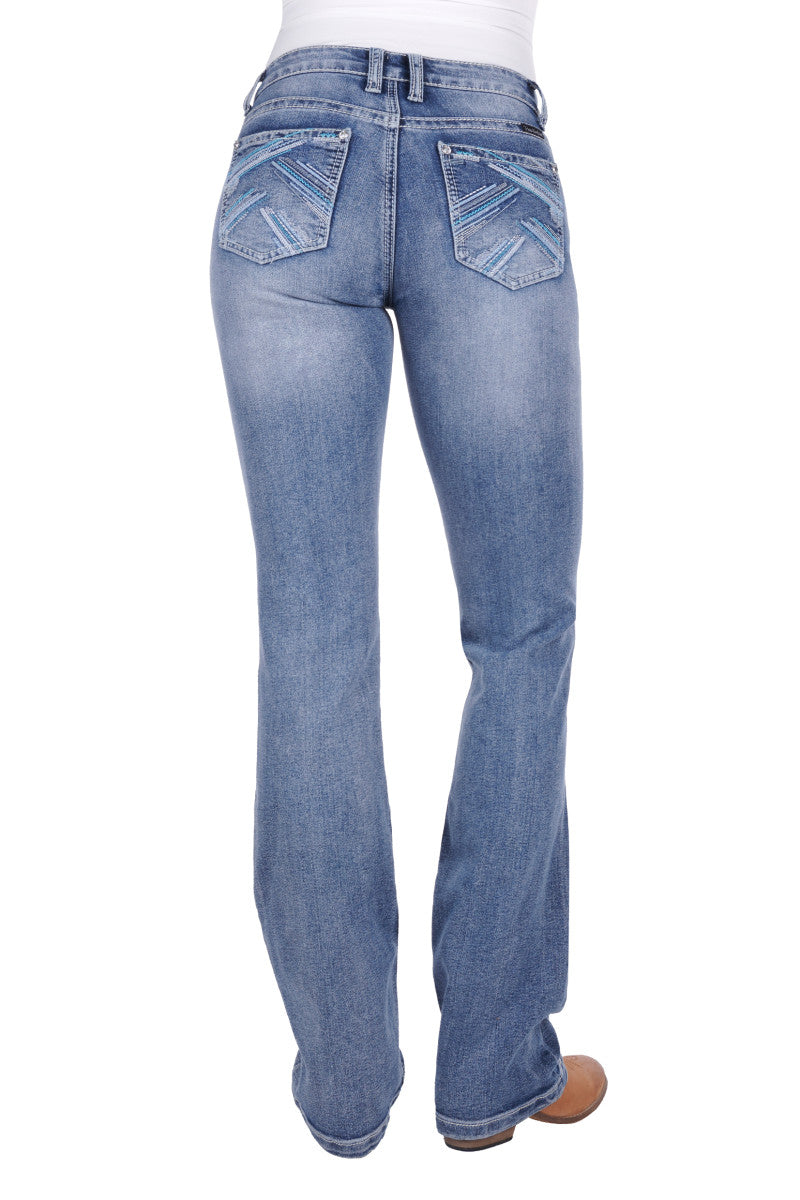 Pure Western - 36" leg - Women’s Criss Cross Relaxed Rider Jean