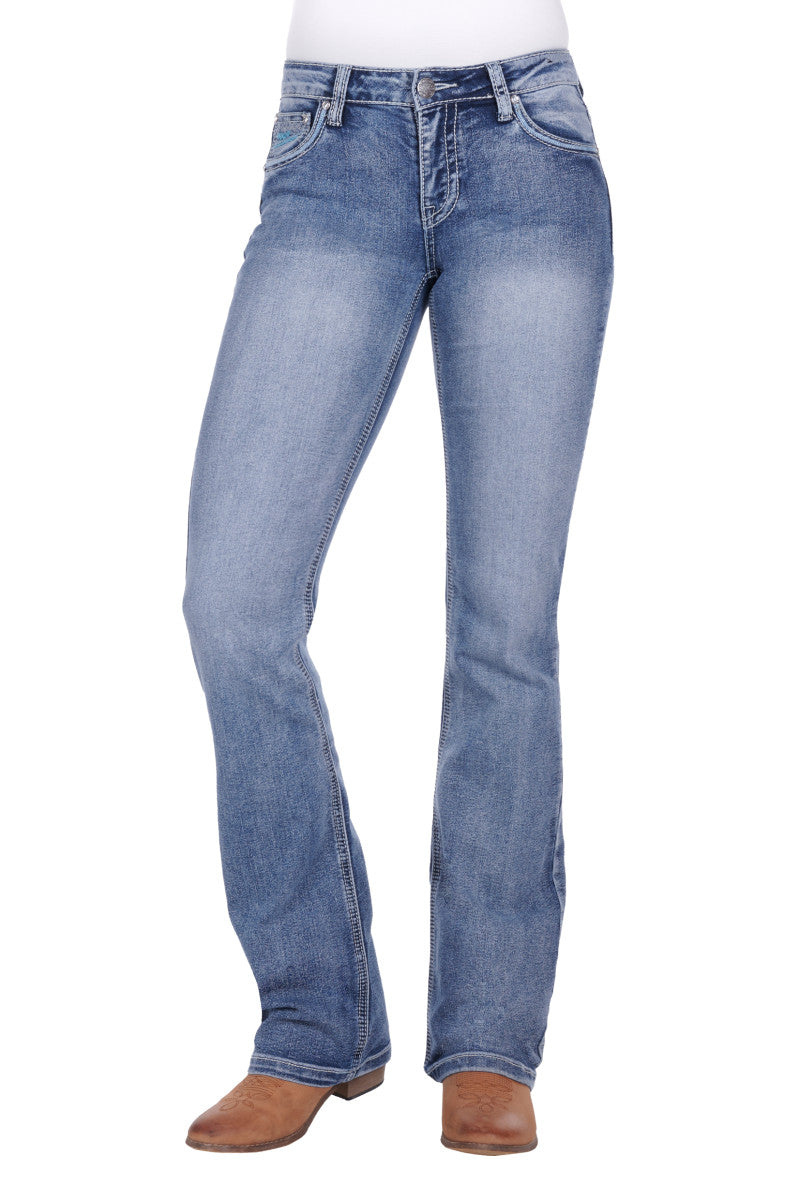 Pure Western - 36" leg - Women’s Criss Cross Relaxed Rider Jean