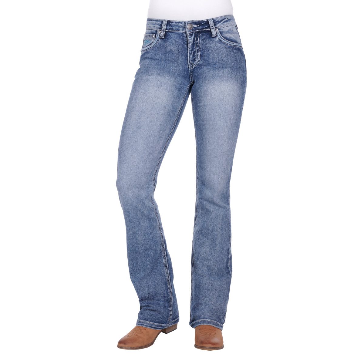 Pure Western - 36" leg - Women’s Criss Cross Relaxed Rider Jean