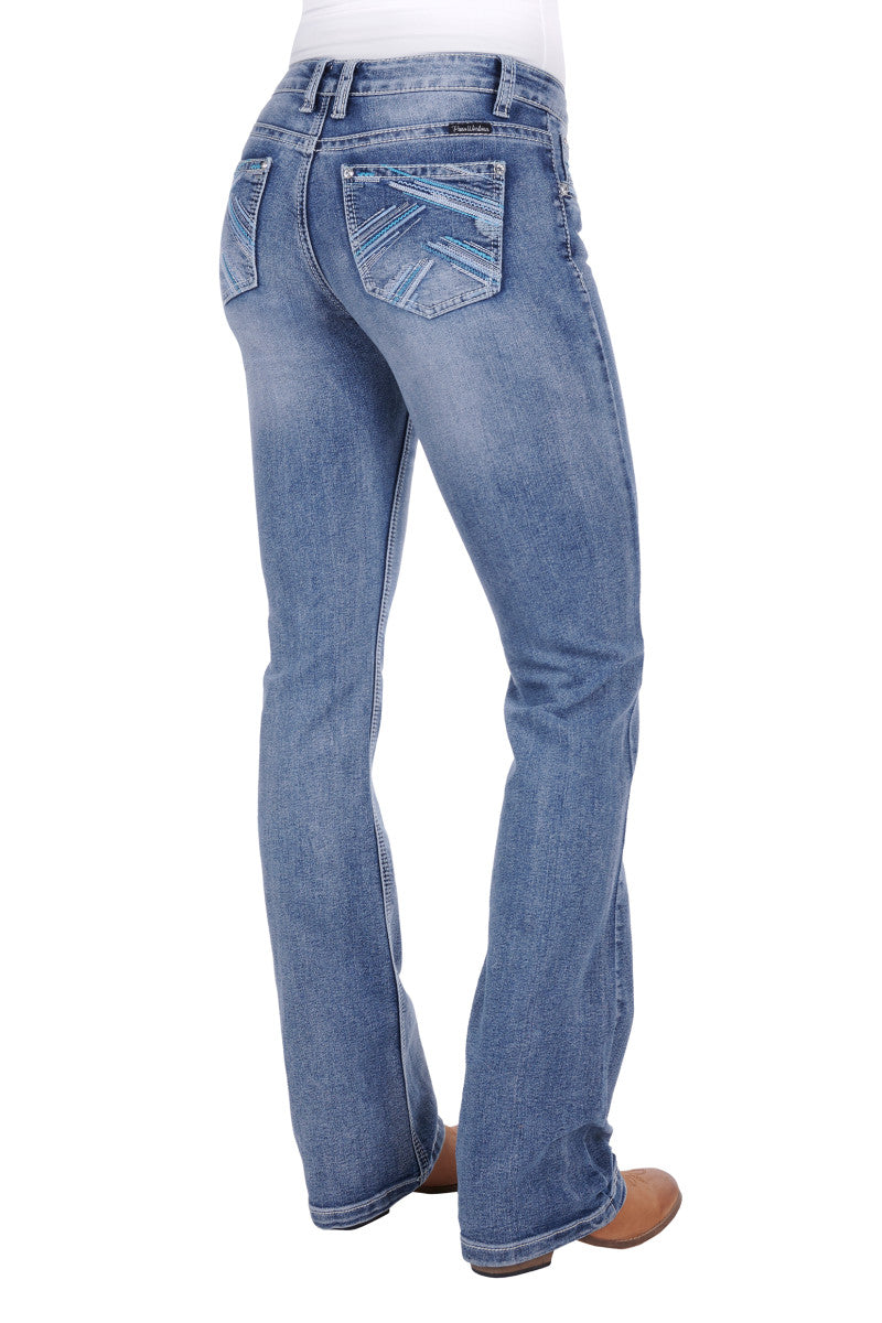 Pure Western - 36" leg - Women’s Criss Cross Relaxed Rider Jean