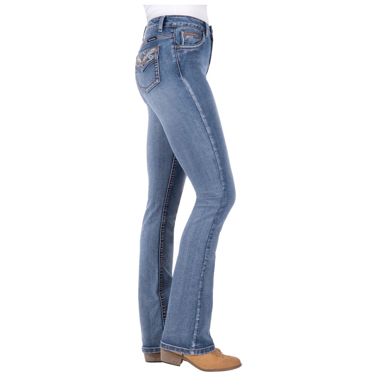 Pure Western - Nina Hi Rise Boot Cut Jeans - 34" Leg