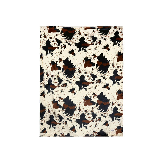 Pure Western - Cow Print Snuggle Blanket