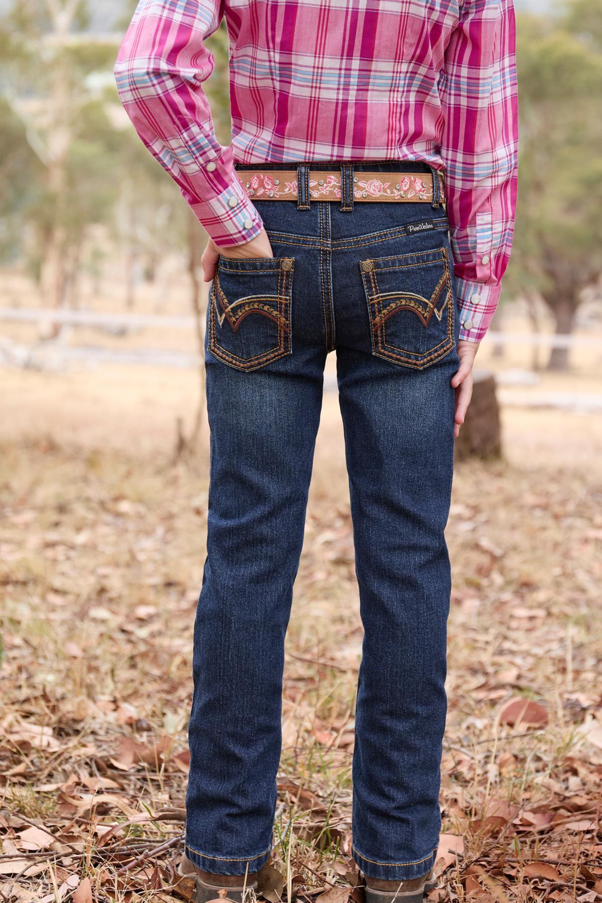 Pure Western – Girls Sam Boot Cut Jean
