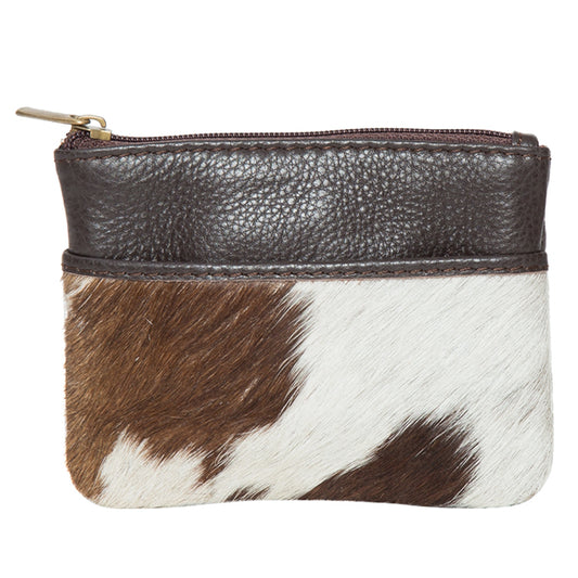 Peru Card & Change Cowhide Purse