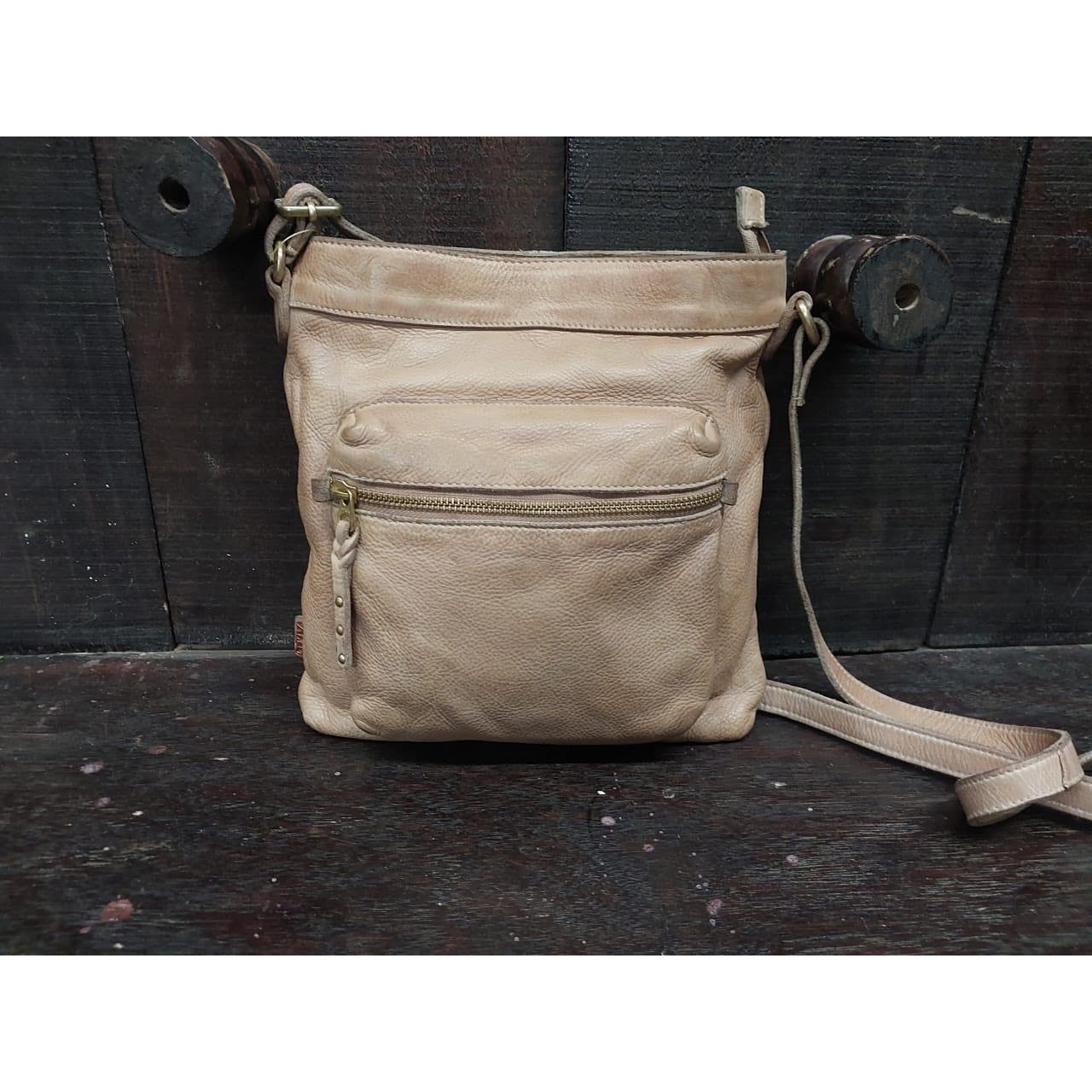 Art N Vintage - Presley Zip Pocket Crossbody Sand