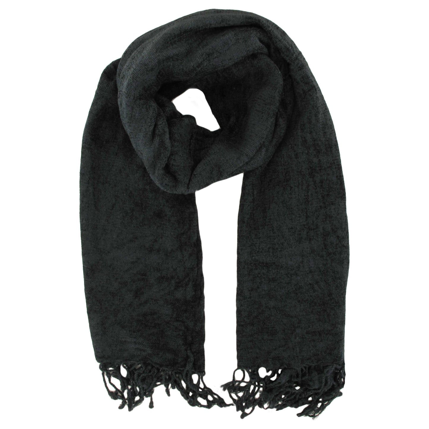 Black Chenille Scarf