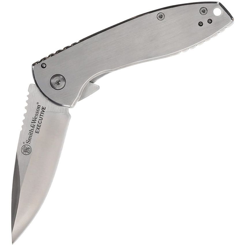 Smith & Wesson Executive Linerlock + Flask Gift Set