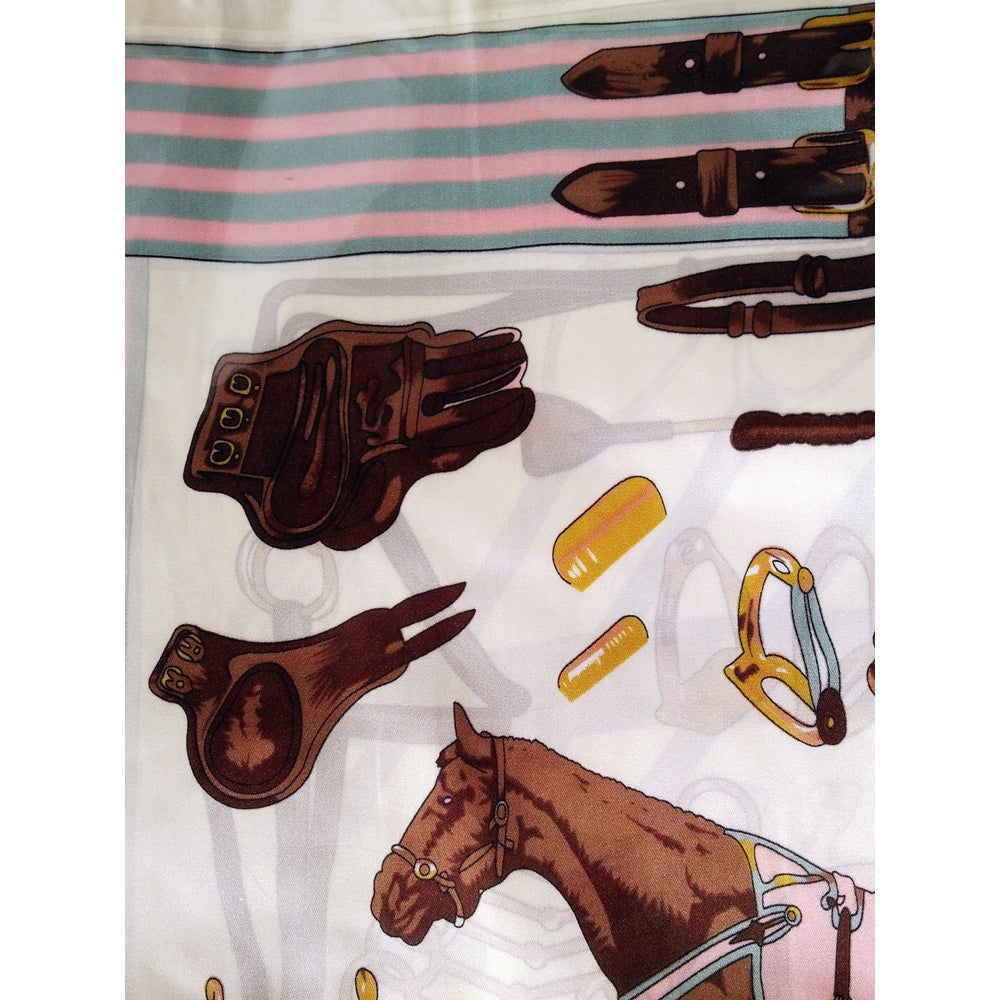 Ladies Brown Horse Equine Head Scarf
