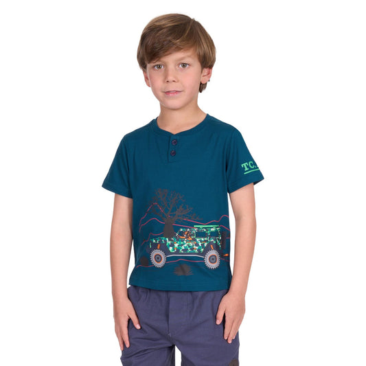 Thomas Cook Boy’s Lucas Short Sleeve Henley Tee